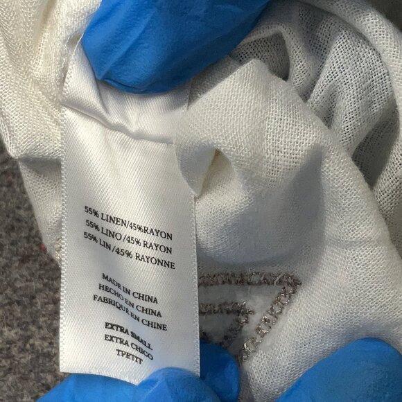 Rails Charli Shirt – Metallic Stars NWT Size S Small White Gold Thread Embroider - Picture 6 of 6